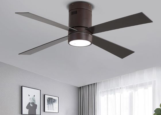fã de teto moderno do estilo da lâmina do metal de 65W 48Inch 4
