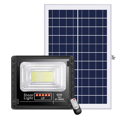 25w 150w luzes postas solares exteriores solares da segurança da luz de inundação 80lm/w de 300 watts 3.7V
