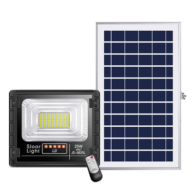 25w 150w luzes postas solares exteriores solares da segurança da luz de inundação 80lm/w de 300 watts 3.7V