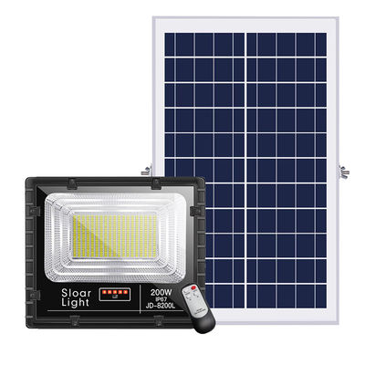 25w 150w luzes postas solares exteriores solares da segurança da luz de inundação 80lm/w de 300 watts 3.7V
