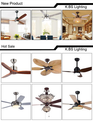 Lâmina retrátil invisível de controle remoto decorativa moderna de 4100k Crystal Ceiling Fan With Light