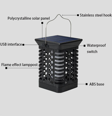 Da luz solar moderna da paisagem do diodo emissor de luz do ABS 95lm/w do FCC luz solar da estaca da cintilação