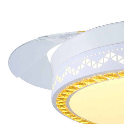 Fã de teto dobrável branco decorativo moderno de 5250lm 70W com luz para a casa