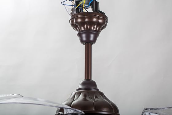 Brown luz retrátil do fã de teto da montagem nivelada de 70 watts com 5250lm remoto