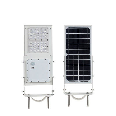 Lúmen alto 7.4V 15W 30w todo em lâmpadas de uma rua solares exteriores solares da luz de rua 6000K