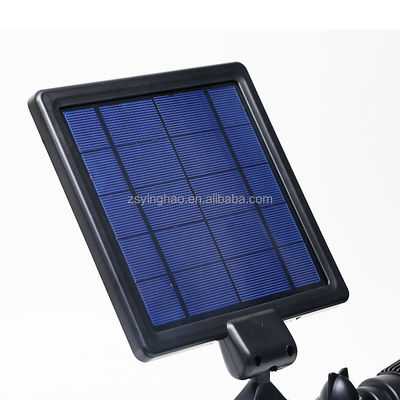 da cabeça dupla solar do projetor do sensor de movimento de 12LEDs 20-600Lumen projetor solar