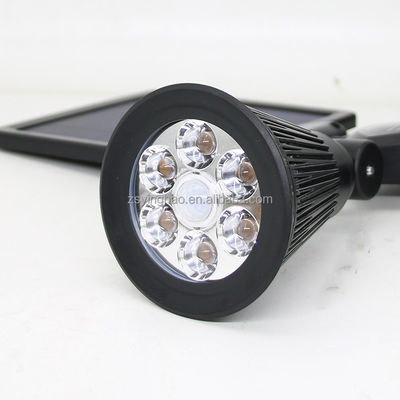 da cabeça dupla solar do projetor do sensor de movimento de 12LEDs 20-600Lumen projetor solar
