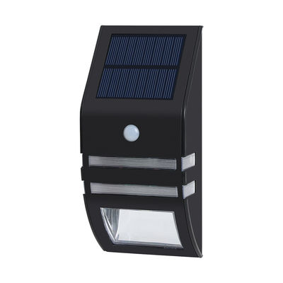Tempo de funcionamento 8-10Hours exterior da luz preta da parede do sensor solar do diodo emissor de luz 120LM