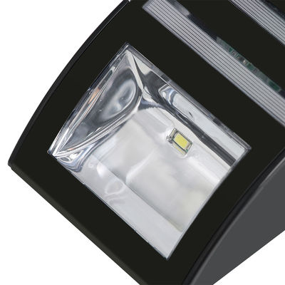 Tempo de funcionamento 8-10Hours exterior da luz preta da parede do sensor solar do diodo emissor de luz 120LM