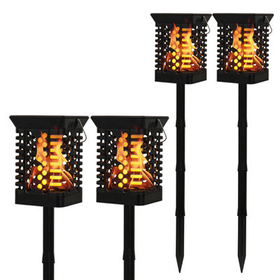 Tocha de cintilação da lâmpada da chama solar solar branca morna da luz 100lm/w do jardim do diodo emissor de luz IP65 75