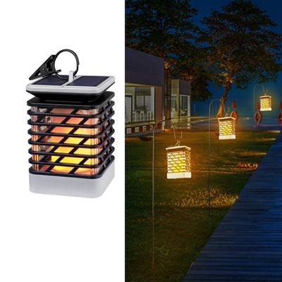 Tochas solares da chama das lanternas solares sem fio brancas mornas do jardim do diodo emissor de luz de 3500K 40LM