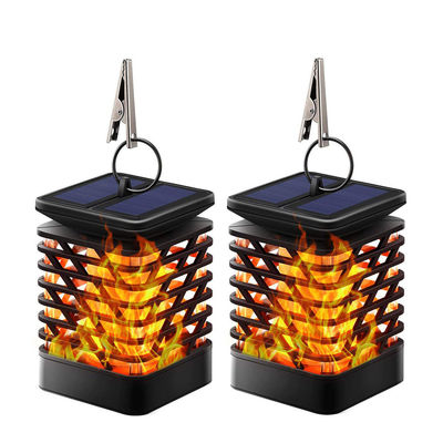 Tochas solares da chama das lanternas solares sem fio brancas mornas do jardim do diodo emissor de luz de 3500K 40LM