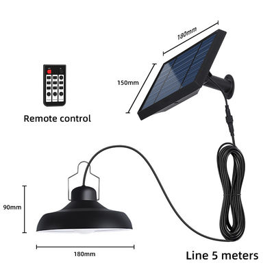 90lm/W 2800-3200K conduziu pendentes solares derramados solares da lâmpada da jarda das luzes para acampar