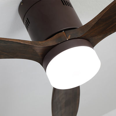 Luz de madeira real europeia 90lm/w do fã de teto do sótão 3000-5000K do estilo silenciosa