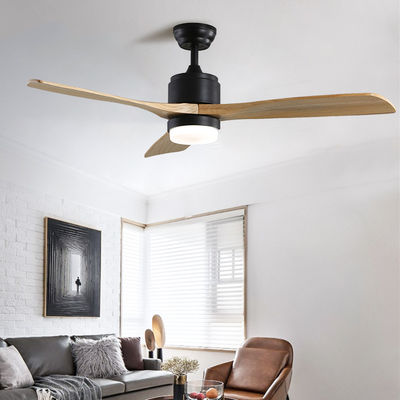 tempo 52Inch que ajusta a luz de madeira do fã de teto