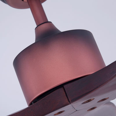 110v decorativo 75w fã de teto nivelado da montagem de 52 polegadas com claro e o remoto
