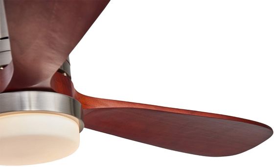 Velocidade de madeira da luz três do fã de teto do hotel 220v 1320MM da casa da compatibilidade eletrónica personalizada