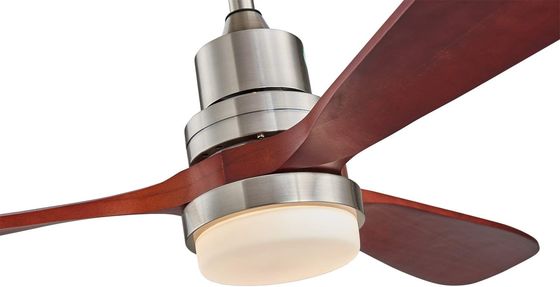 Velocidade de madeira da luz três do fã de teto do hotel 220v 1320MM da casa da compatibilidade eletrónica personalizada