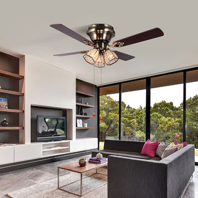 100lm/w 120V 48 fã de teto da lâmina da luz quatro do fã de teto da polegada com luz
