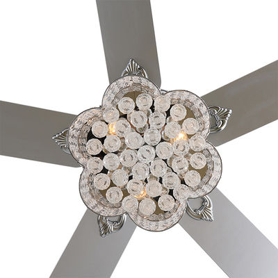 18w montagem nivelada Crystal Chandelier Ceiling Fan