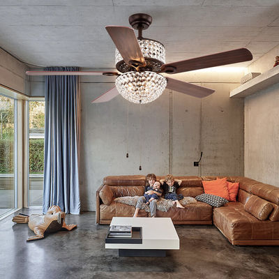 Controle nivelado de Crystal Chandelier Ceiling Fan Remote da montagem do quarto AC110V 4100K