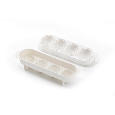 Cubo de gelo esférico Tray With Lid dos produtos 115g do Kitchenware do silicone da UE do CE