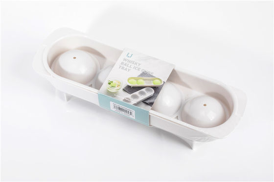 Cubo de gelo esférico Tray With Lid dos produtos 115g do Kitchenware do silicone da UE do CE