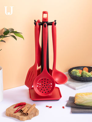 CEE de LFGB silicone de 7 partes que cozinha o grupo/o grupo dos utensílios cozinha do silicone