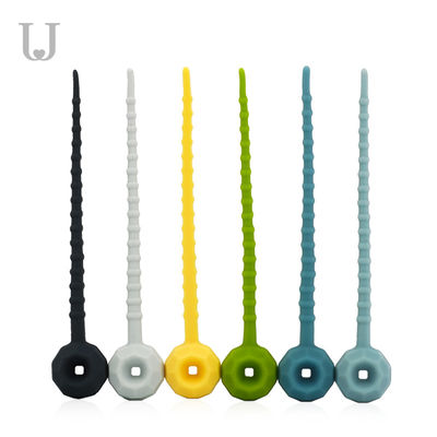 laços 27g do alimento do silicone de 115mm ElasticReusable a favor do meio ambiente