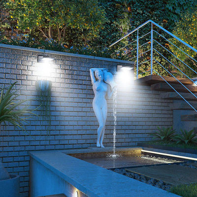 Luzes impermeáveis da parede do sensor solar do diodo emissor de luz de 200LM 21pcs para o jardim