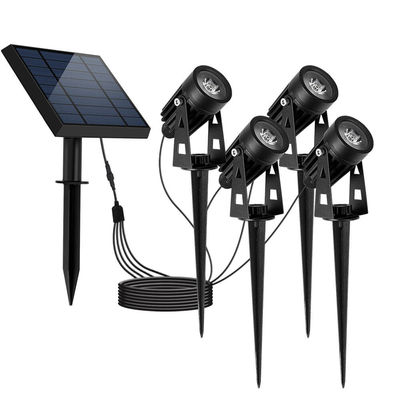 jardim posto solar Spike Lights/projetores ajardinando solares de 6000K 100-200LM