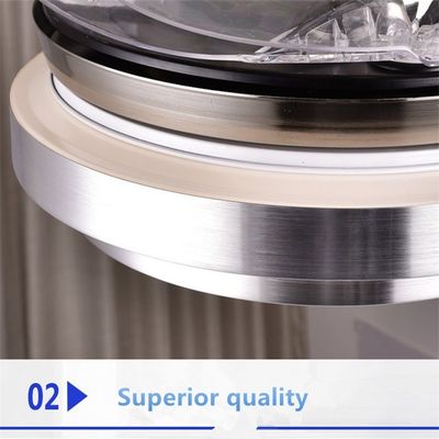 branco neutro de 6000k 4000lm Crystal Flush Mount Ceiling Fan