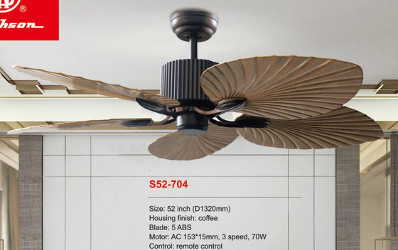 Fã de poupança de energia do ventilador de refrigeração do motor elétrico da lâmina de um Plam de 52 polegadas