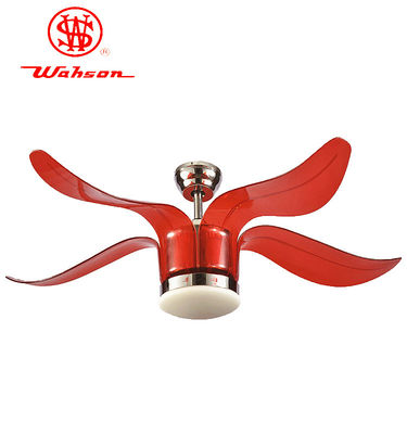 Fã de teto interno de poupança de energia das lâminas do ventilador de refrigeração 4 do motor 52Inch elétrico com luzes