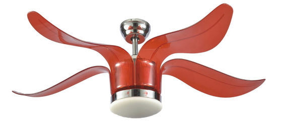Fã de teto interno de poupança de energia das lâminas do ventilador de refrigeração 4 do motor 52Inch elétrico com luzes