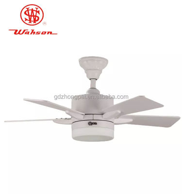 36 cor branca do material da madeira compensada do fã de teto 5 do diodo emissor de luz de Dimmable da polegada