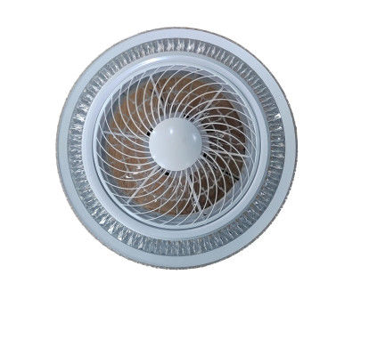 Crystal Ceiling Fan Light moderno lâminas reversíveis do ABS de 20 polegadas 5 para Bedrooom