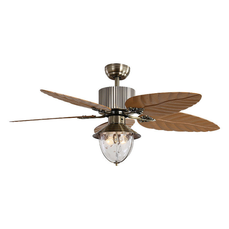 Lâmina retrátil invisível de controle remoto decorativa moderna de 4100k Crystal Ceiling Fan With Light