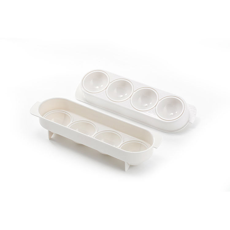 Cubo de gelo esférico Tray With Lid dos produtos 115g do Kitchenware do silicone da UE do CE