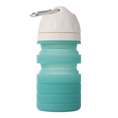 Copo bebendo do cão dobrável exterior dos produtos do animal de estimação do silicone 570ml