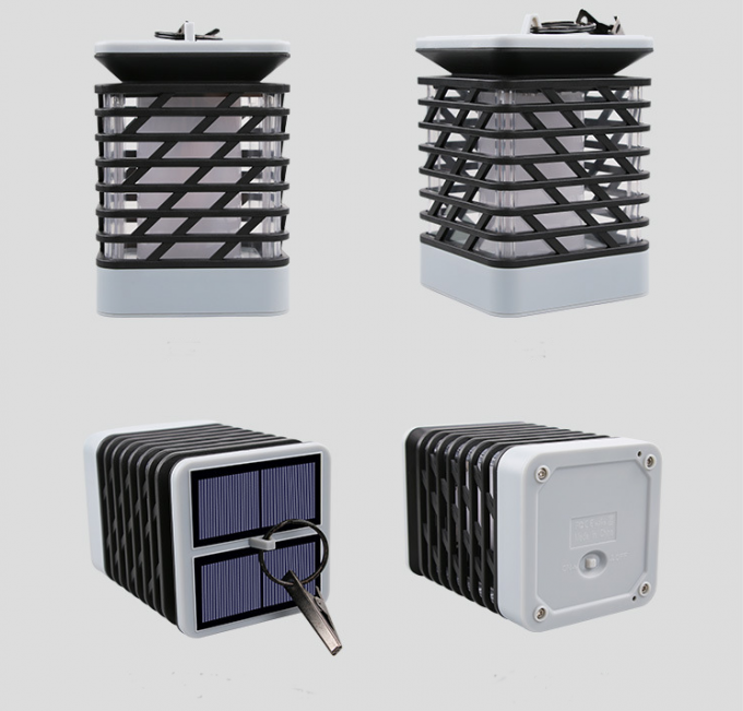 A lanterna solar exterior posta solar do jardim de suspensão do partido decorativo do Natal conduziu luzes solares da chama para o Landscap 3 do jardim