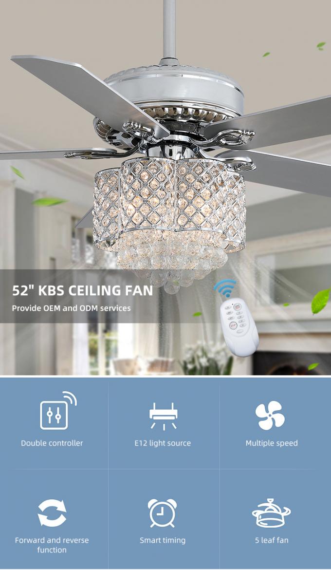 Fã de teto leve moderno do candelabro da sala de jantar interna decorativa do preço competitivo